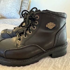Harley-Davidson Black Leather Boots